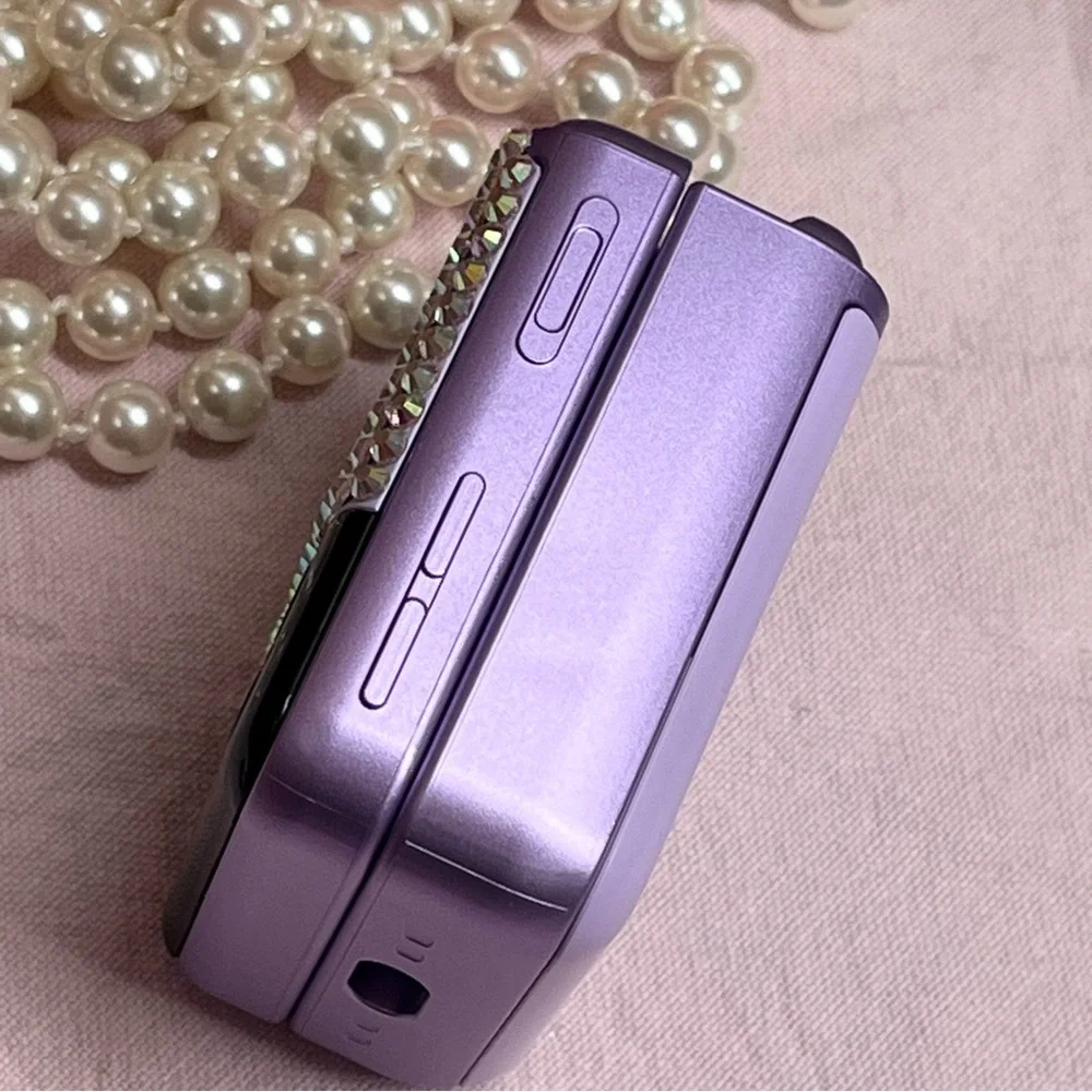 Samsung Galaxy Buds 2/Pro/Live Z Flip 3 Cover Style Case only - Lavender (Bling)
